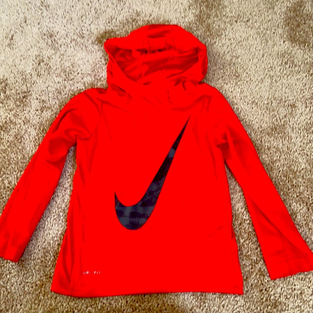 Nike long sleeve dri-fit red/black